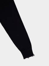 MM6 Maison Margiela Black Distressed Numbers Crewneck Jumper
