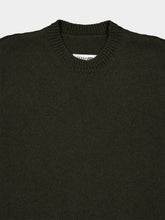 MM6 Maison Margiela Khaki Wool Crew Neck Jumper