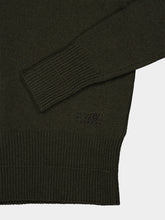 MM6 Maison Margiela Khaki Wool Crew Neck Jumper