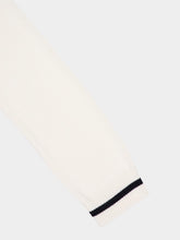 MM6 Maison Margiela Off-White V-Neck Numbers Motif Jumper