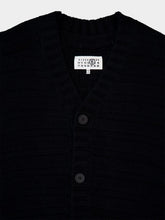 MM6 Maison Margiela Black V-neck Knitted Cardigan