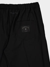 MM6 Maison Margiela Black Wool-Blend Tapered Trousers