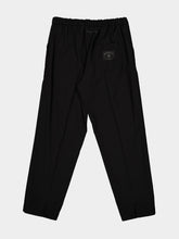 MM6 Maison Margiela Black Wool-Blend Tapered Trousers