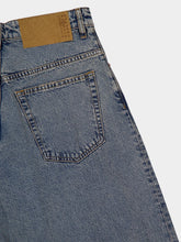 MM6 Maison Margiela Light Blue Pleated Wide Leg 5-Pocket Jeans