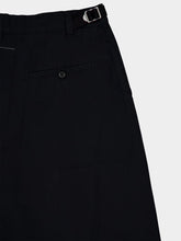 MM6 Maison Margiela Black Asymmetric Cotton Cargo Shorts