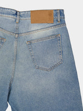 MM6 Maison Margiela Washed Blue Wide-Leg Denim Shorts