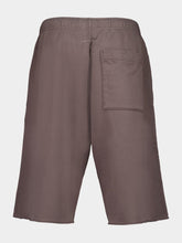 MM6 Maison Margiela Brown Cotton Casual Fit Shorts with Number Motif