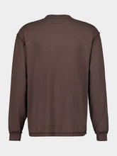 MM6 Maison Margiela Brown Long-Sleeved Cotton Sweatshirt