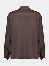 Lemaire Espresso Silk Pyjama Shirt