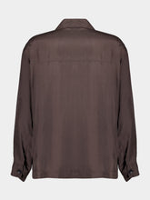 Lemaire Espresso Silk Pyjama Shirt