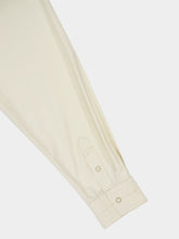 Lemaire Creamy White Cotton Satin Western Shirt