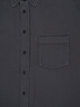 Lemaire Carbon Blue Short Sleeve Denim Shirt