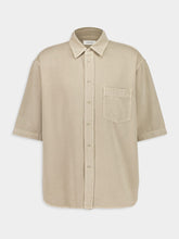 Lemaire Natural Beige Short Sleeve Denim Shirt