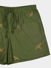 Baziszt Embroidered Birds Columbus Shorts