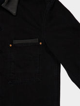 Lemaire Black Selvedge Denim Workwear Overshirt