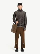 MM6 Maison Margiela Black Ribbed Wool Zip Cardigan