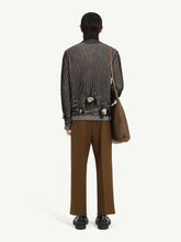 MM6 Maison Margiela Black Ribbed Wool Zip Cardigan