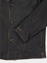 MM6 Maison Margiela Distressed Black Antiqued Leather Jacket