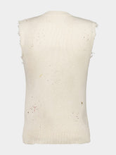 MM6 Maison Margiela Cream Numbers-Print Vest