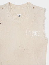 MM6 Maison Margiela Cream Numbers-Print Vest