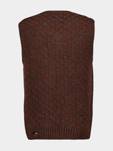 MM6 Maison Margiela Brown Ribbed Virgin Wool Vest