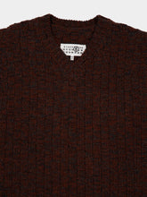MM6 Maison Margiela Brown Ribbed Virgin Wool Vest
