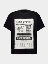 MM6 Maison Margiela Black Lost Pet Graphic T-Shirt