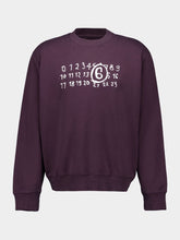 MM6 Maison Margiela Dark Purple Jersey Sweatshirt