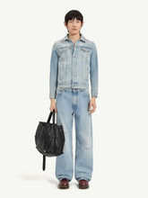 MM6 Maison Margiela Light Blue High-Waisted Denim Trousers