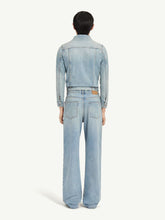 MM6 Maison Margiela Light Blue High-Waisted Denim Trousers