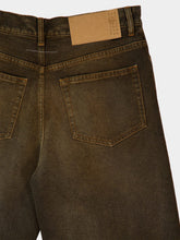 MM6 Maison Margiela Brown Distressed 5-Pocket Cotton Jeans