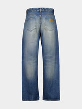 MM6 Maison Margiela Blue Distressed Straight-Leg Jeans