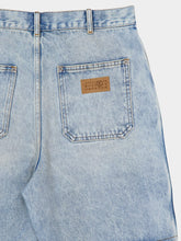 MM6 Maison Margiela Light Blue Numbers-Motif Denim Shorts