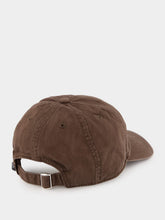 MM6 Maison Margiela Brown Distressed Look Cotton Cap with Embroidered Logo
