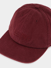 MM6 Maison Margiela Bordeaux Washed Cotton Baseball Cap