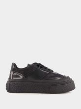 MM6 Maison Margiela Black Patent Leather Sneakers