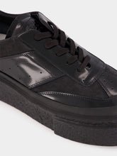 MM6 Maison Margiela Black Patent Leather Sneakers
