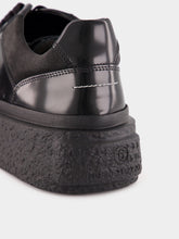 MM6 Maison Margiela Black Patent Leather Sneakers