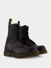 MM6 Maison Margiela Black Leather Ankle Boots