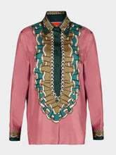 La DoubleJ Pink Boy Frills Silk Long-Sleeved Shirt