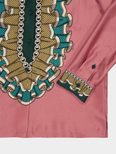 La DoubleJ Pink Boy Frills Silk Long-Sleeved Shirt