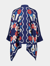 La DoubleJ x Orlebar Brown Whitsun Placée Blue Foulard Silk Shirt