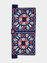 La DoubleJ x Orlebar Brown Whitsun Placée Blue Foulard Silk Shirt