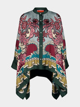 La DoubleJ Blue Symposium Silk Foulard Long-Sleeve Shirt