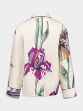 La DoubleJ Iris Ivory Silk Twill Pajama Shirt