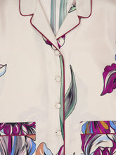 La DoubleJ Iris Ivory Silk Twill Pajama Shirt