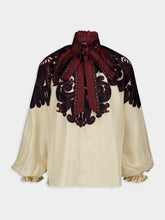 La DoubleJ Corsini Placée Cream Silk Voile Cerere Blouse