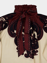 La DoubleJ Corsini Placée Cream Silk Voile Cerere Blouse