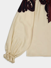 La DoubleJ Corsini Placée Cream Silk Voile Cerere Blouse