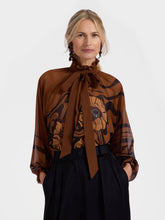 La DoubleJ Brown Cerere Blouse Big Blooms